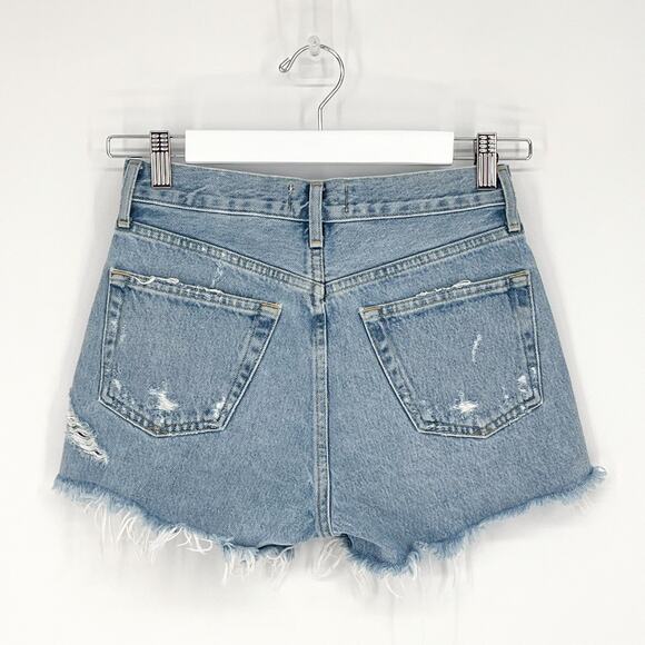 AGOLDE Parker Denim Shorts Women’s Size 22 Swapmeet Distressed - Picture 5 of 5
